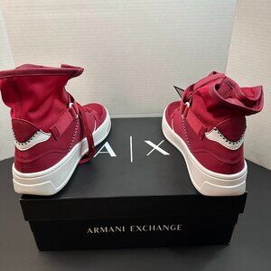 Armani Exchange Womens High Cut Sneakers